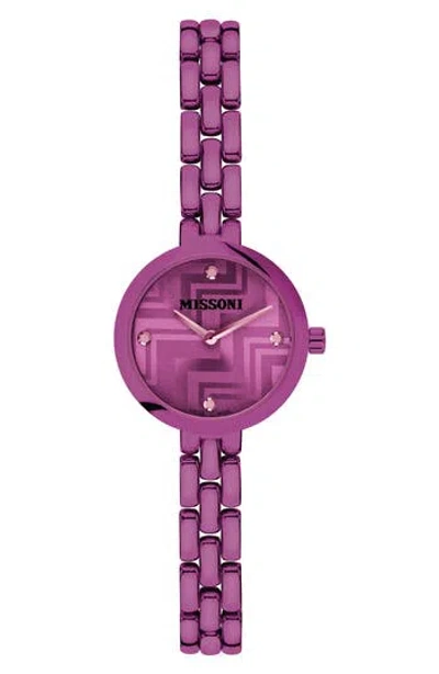 Missoni Petite Bracelet Strap Watch, 25mm In Pink/burgundy