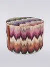 Missoni Phrae Cylinder Pouf 40x30 In Multicoloured