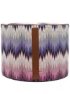 Missoni Phrae Cylinder Pouf In Purple