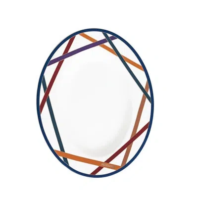 Missoni Pickle Dish Nastri  Multicolor Diam. 9 In