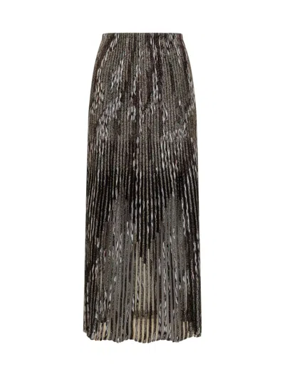 MISSONI MISSONI PIERRE-LOUIS MASCIA METALLIC PLEATED SKIRT