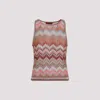 Missoni Snake-pattern Viscose Sleeveless Top In Multi
