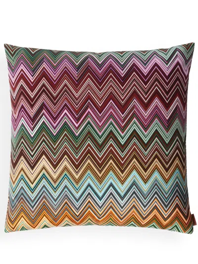 Missoni Pink Jarris Zigzag Cotton Cushion