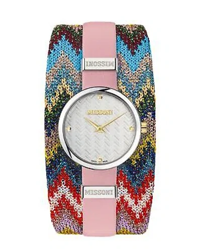 Pre-owned Missoni Pink Womens Analogue Watch M1 Mwy101922