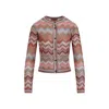 Missoni Pink And Rust Buttoned Viscose Cardigan In Pink