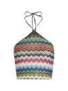Missoni Pixel-effect Zigzag Pattern Top In Multi