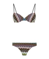 Missoni Pixelated Zigzag Balconette Bikini In Multi
