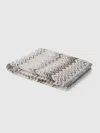 Missoni Plaid Blanket 130x195 Cm Cotton And Wool Blend Chevron In Orange Multicoloured