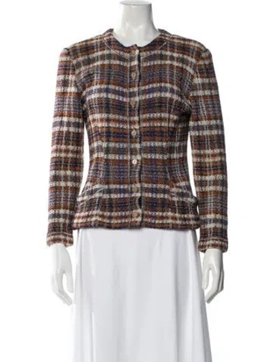 Pre-owned Missoni Plaid Print Jacket In Multi