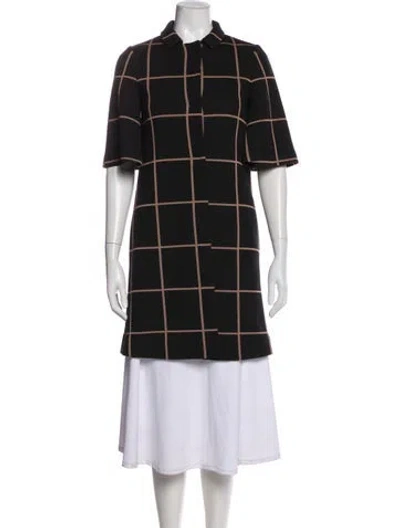 Pre-owned Missoni Plaid Print Trench Coat In Multi