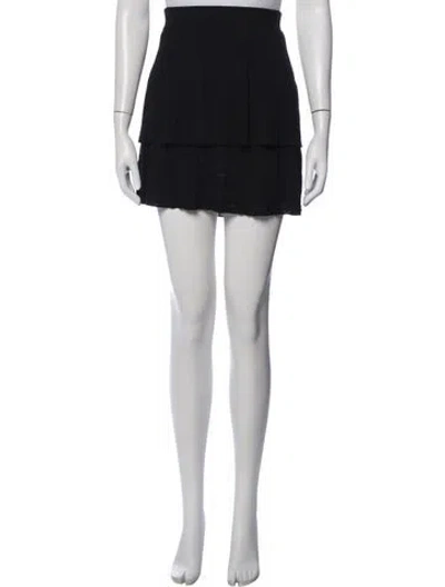 Pre-owned Missoni Pleated Accents Mini Skirt In Black