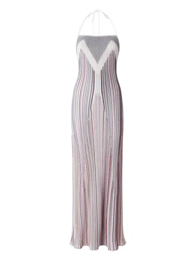 Missoni Long Cover-up With Straight Neckline And Open Back In Sm9ra