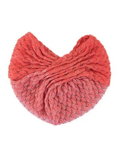 Pre-owned Missoni Pleated Knit Beanie In Multi