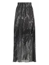 Missoni Patterned-jacquard Metallic-knit Midi Skirt In Multi