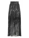 Missoni Patterned-jacquard Metallic-knit Midi Skirt In Gray