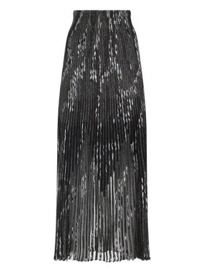 MISSONI PLEATED LUREX SKIRT