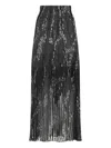 Missoni A-line Midi Skirt Lurex Effect In Black