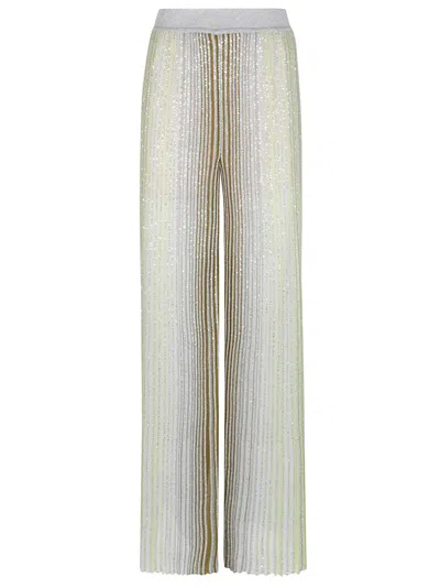 Missoni Embellished Textured Knit Trousers In Multi