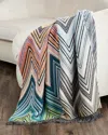 Missoni Plume Wool-blend Throw, 51" X 75" In Taupe Multicolor