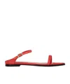 Missoni Pointed Flat Sandals In Red