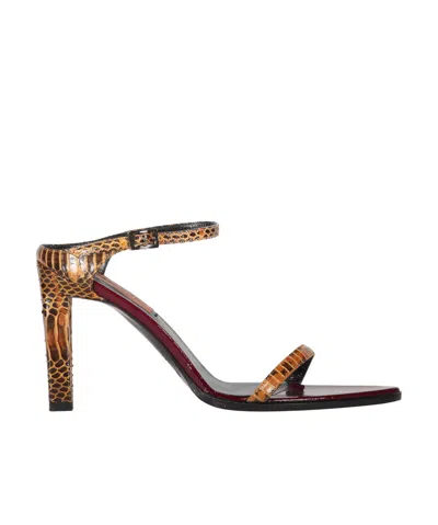 MISSONI 100MM SNAKESKIN-PRINT MULES