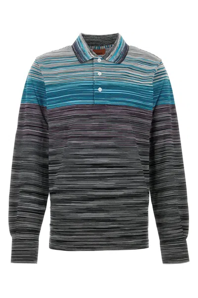 MISSONI POLO IN PIQUET RICAMATO  UOMO