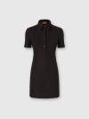 Missoni Polo Mini Dress With Zigzag Pattern In Black