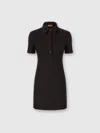 Missoni Polo Mini Dress With Zigzag Pattern In Black