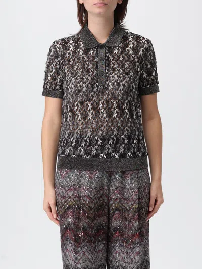 Missoni Polo Shirt  Woman Color Brown In Gray