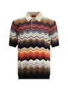 Missoni Zigzag Pattern Polo Shirt
