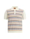 Missoni Zigzag Weave Knit Polo Shirt