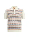 Missoni Zigzag Weave Knit Polo Shirt