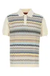 Missoni Ivory Cotton Polo Shirt In White