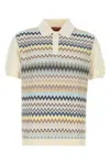 Missoni Ivory Cotton Polo Shirt In White