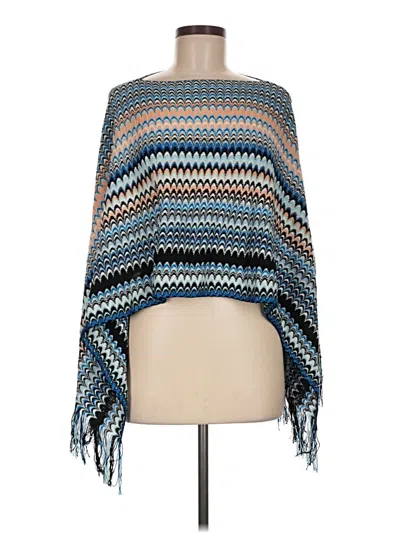 Pre-owned Missoni Poncho In Blue