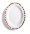 Missoni Porcelain Zigzag Jarris 156 Oval Dish In White