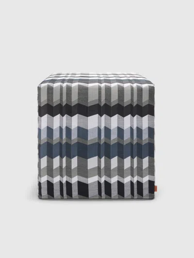 Missoni Positano Cubic Pouf 40x40x40 Cm In Multi