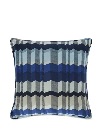 Missoni Positano Zigzag Cushion In Blue