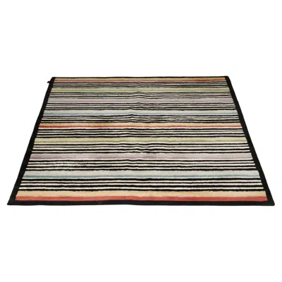 Pre-owned Missoni Post-modern Striped Rug, Circa 1980, Italy, Signed In Sand