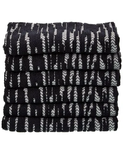 Missoni Pr Carlyle Hand Towel Set Of 6 In Black