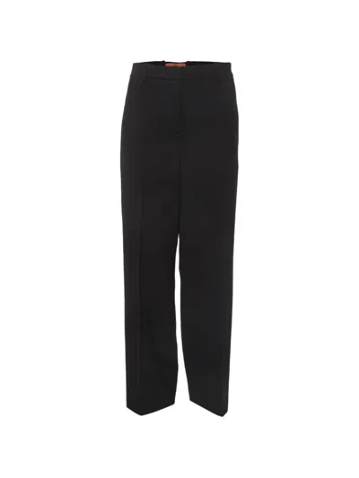 Pre-owned Missoni Pressed-crease Trousers In Black