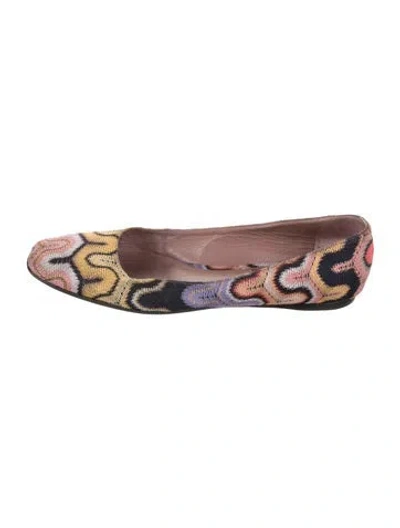 Pre-owned Missoni Printed Ballet Flats In Multi