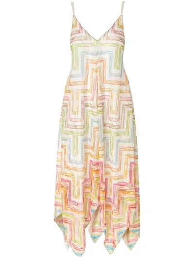 Missoni Printed Beach Dress In White