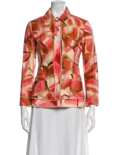 Pre-owned Missoni Printed Blazer In Orange