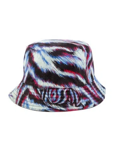 Pre-owned Missoni Printed Bucket Hat In Blue