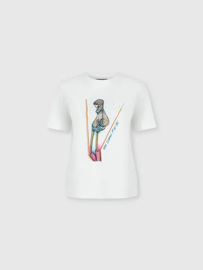 Missoni Printed Cotton Jersey Crewneck T-shirt In Multi