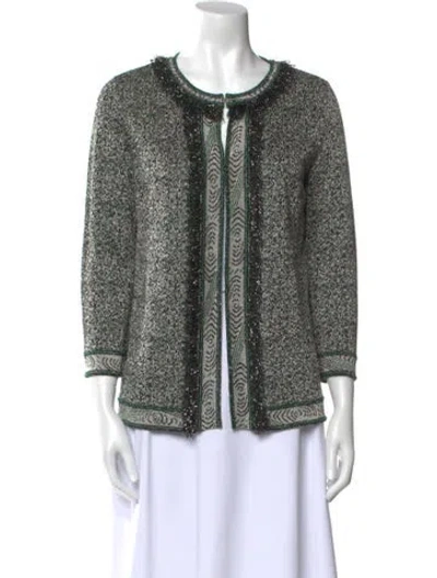 Pre-owned Missoni Printed Crew Neck Blouse