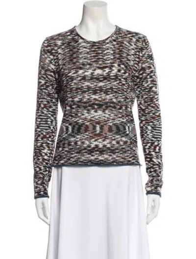 Pre-owned Missoni Printed Crew Neck Sweater In Multi