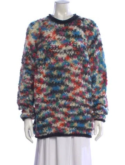 Pre-owned Missoni Printed Crew Neck Sweater In Multi