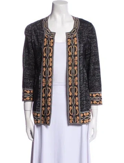 Pre-owned Missoni Printed Evening Jacket In Black